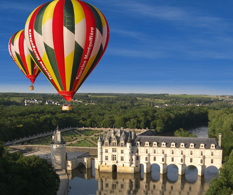 Vol en montgolfiere, Chateau de Chenoceau