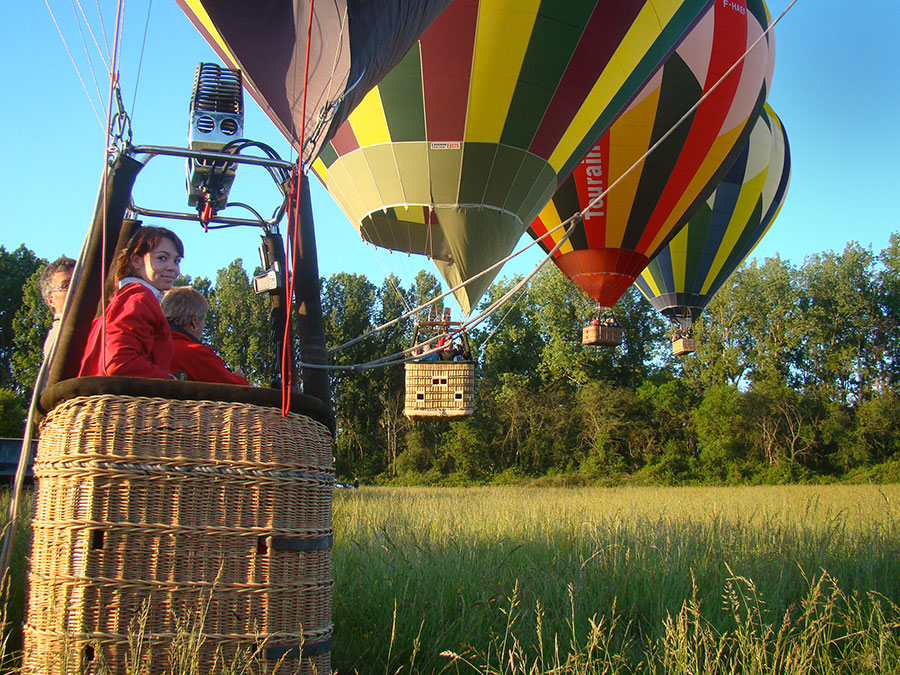 tour mongolfiere chateau loire